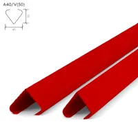 Рейка A40V V-образный дизайн окраска по РАЛ