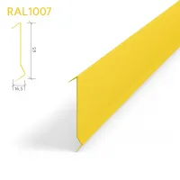 Рейка Албес A91SP оцинкованная RAL1007 Нарциссово-жёлтый