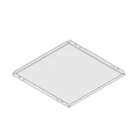 Подвесной потолок Армстронг V-Clip F Plain белый GW 600x600х40мм (фаска 3 мм)