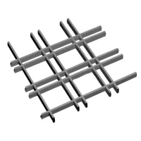 Грильято Нестандартная ячейка Модель 2 ячейка 150х50мм, металлик, высота 30 мм, ширина 5 мм