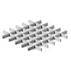 Грильято ячейка 100x100, высота 30 мм, ширина 5 мм, супер-хром