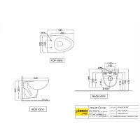 Унитаз подвесной Essco Elements ECS-WHT-951SPP Белый