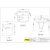 Раковина Essco Elements ECS-WHT-813 Белая с пьедесталом