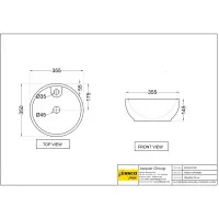 Раковина Essco Elements ECS-WHT-901 Белая