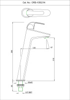 Кран для раковины Essco Orbit ORB-CHR-105021N Хром